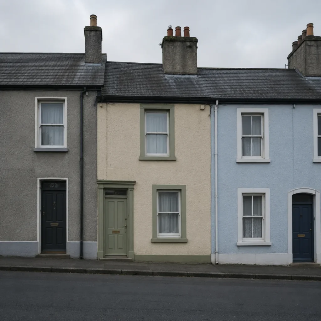 Row of terraced houses in Cork