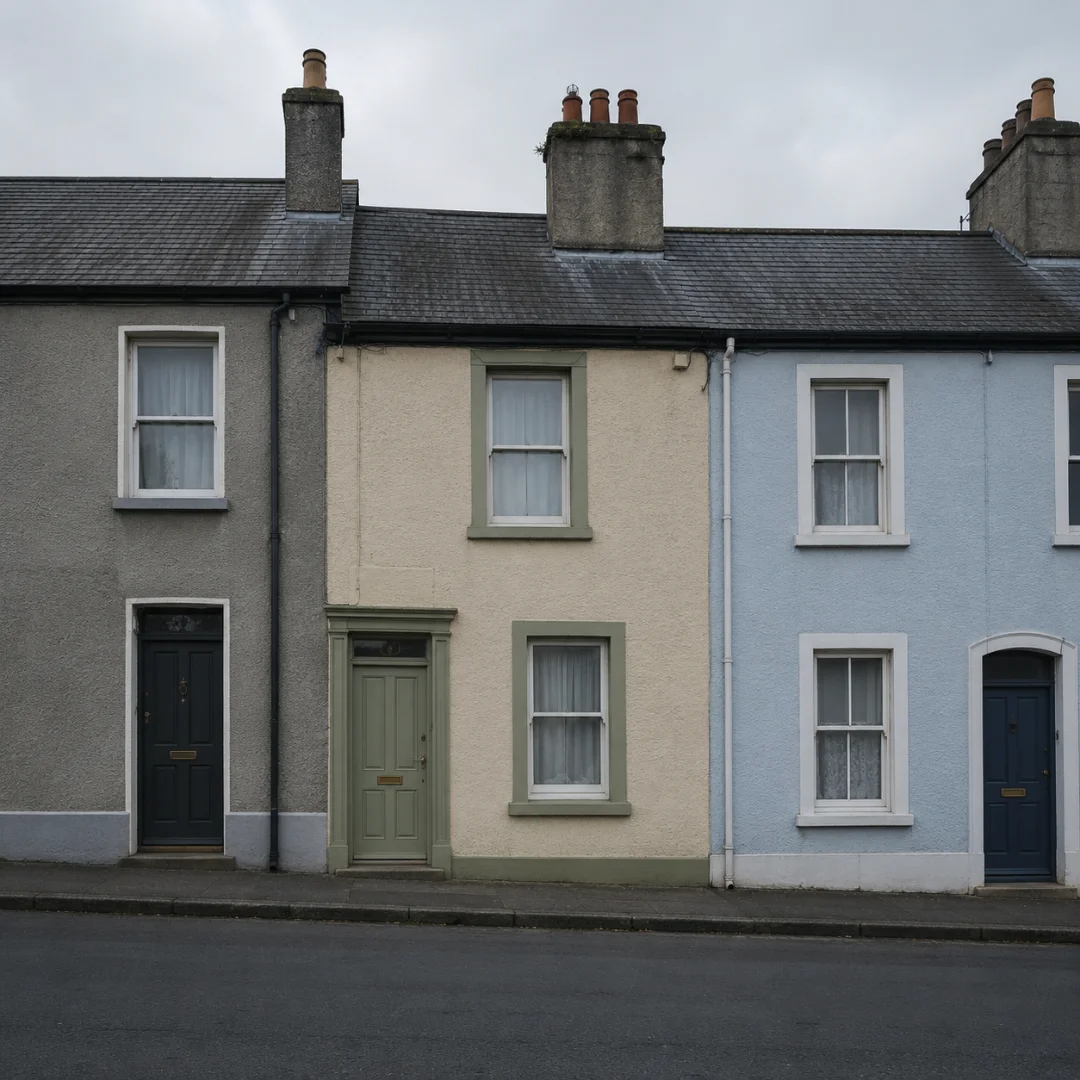 Terraced houses in Cork, each with its own BER certificate on the national register